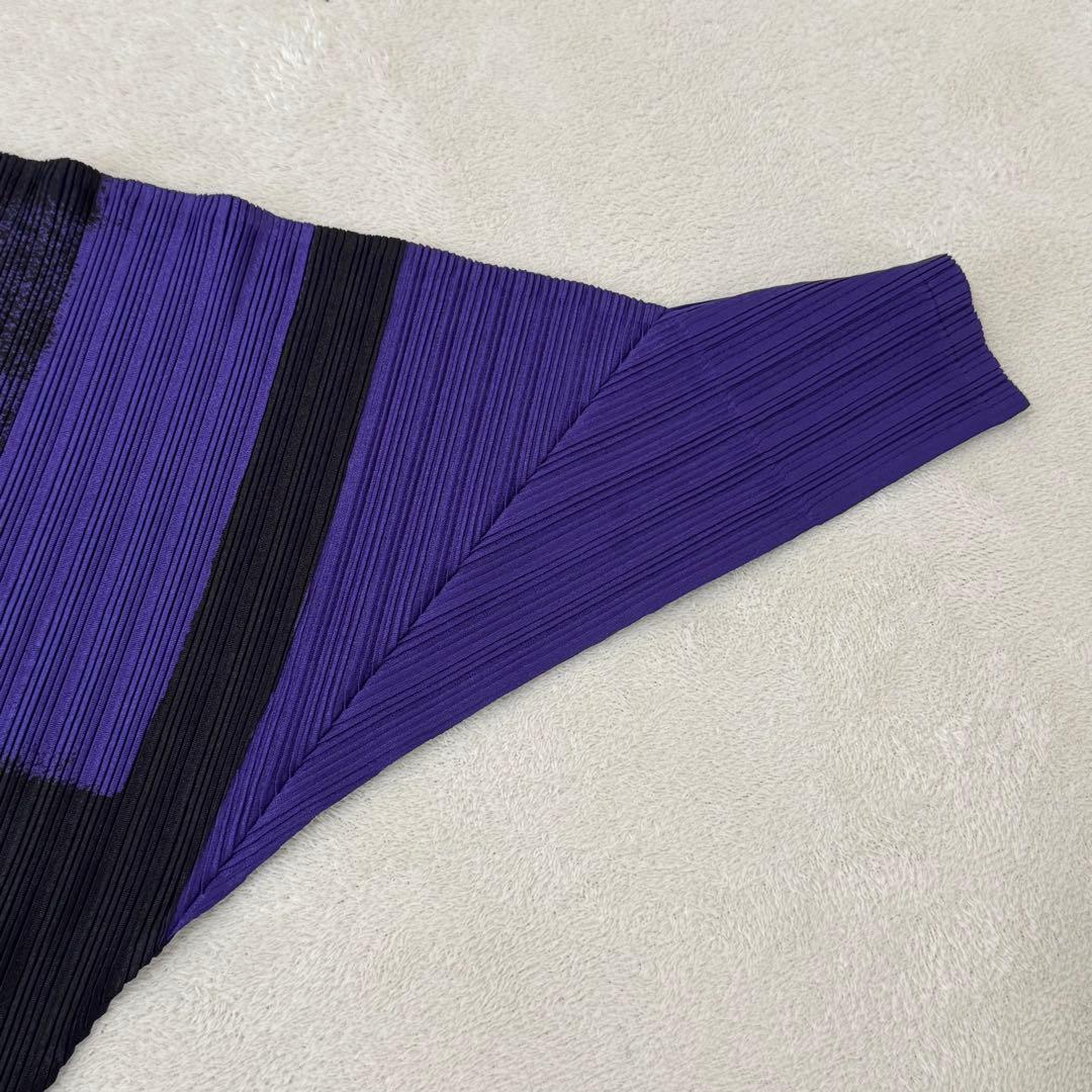 極美品✨PLEATS PLEASE 変形　グラデーション　長袖　ハイネック