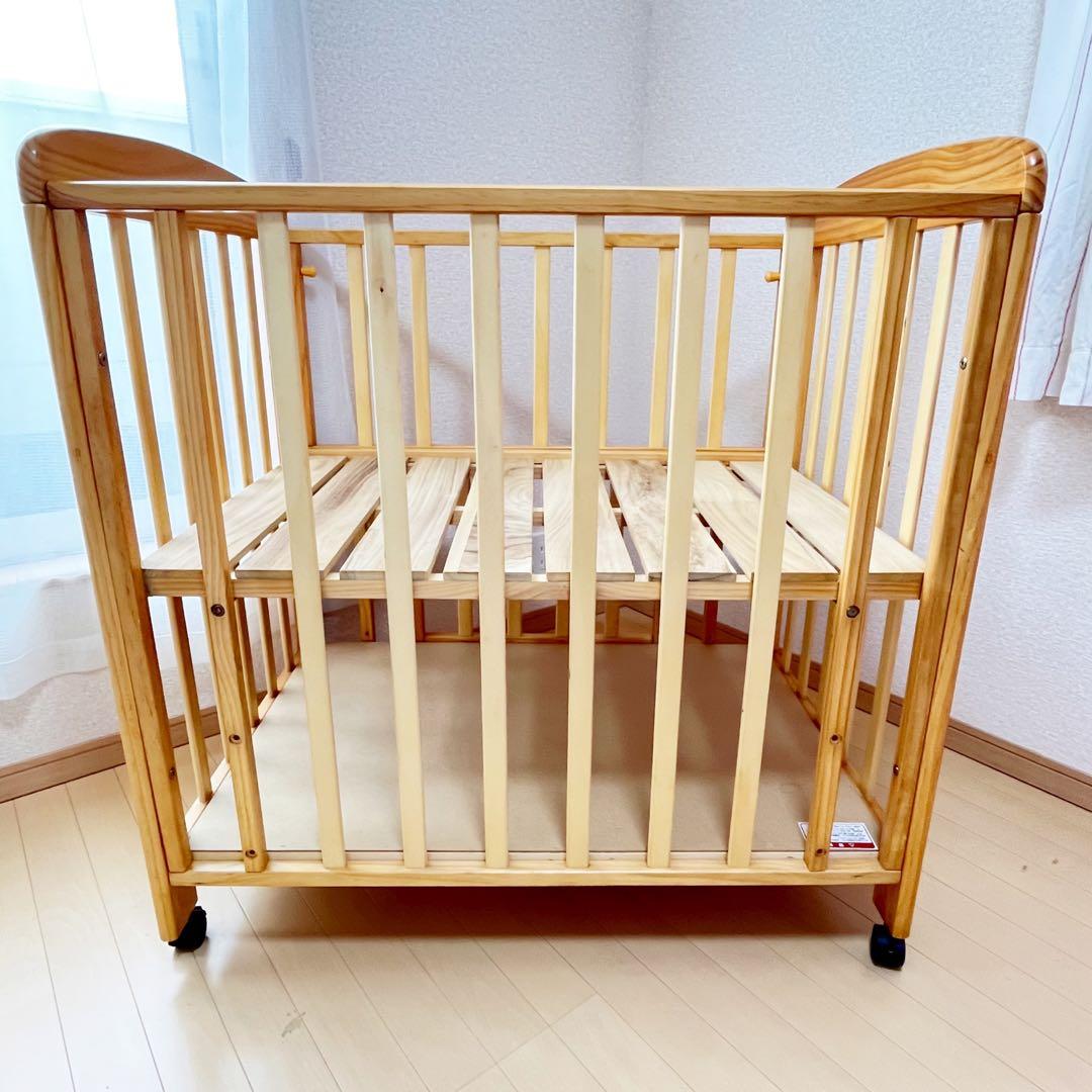 【一品限り✨】ヤトミ　ミニベビーベッド　ハピネス⭐︎