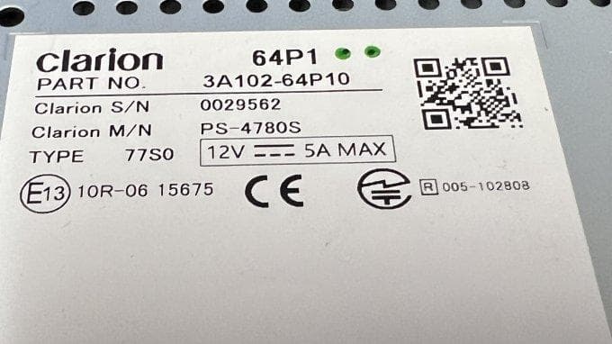 スズキ純正　エブリィバン　DA17V 現行モデル　ディスプレーオーディオ