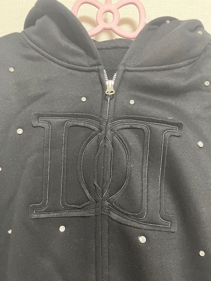 新品　ダーリッチDarich DDロゴビジュージップパーカー　ブラックF