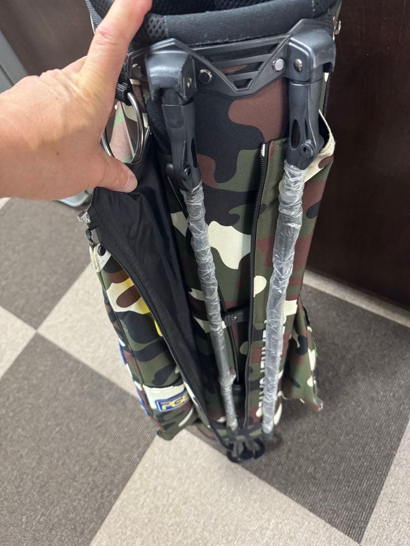 PEARLY GATES 迷彩ゴルフバッグ 89 スタンド ヘッドカバー付