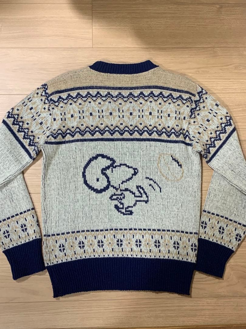 【引越し準備セール】スヌーピー 80s ヴィンテージ シャガード織込みセーター