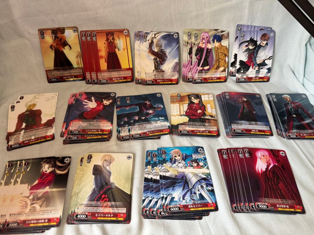 ヴァイスシュヴァルツ Fate/stay night トレーディングカードまとめ