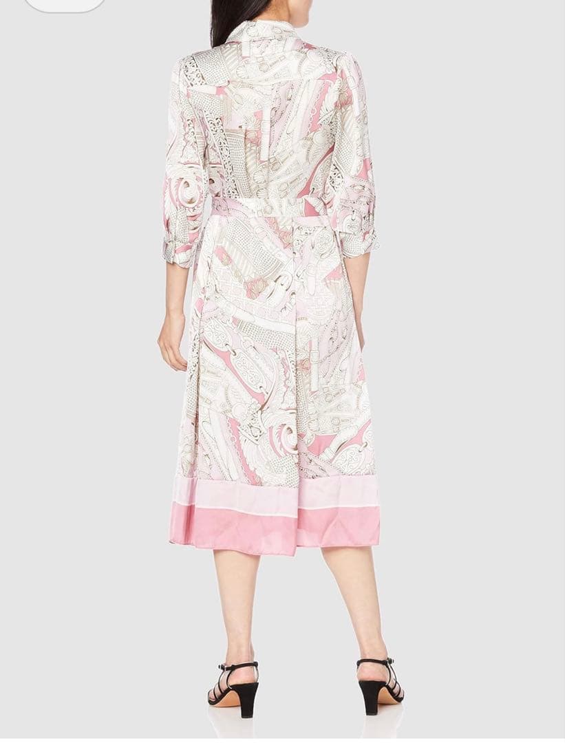 グレースコンチネンタル　グレースクラス　スカーフプリントシャツドレス