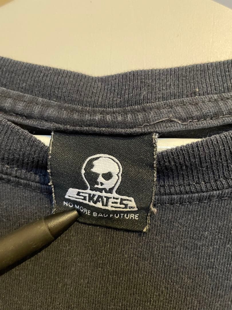 a　SKULLSKATES ロンT サイズM ビンテージ レア