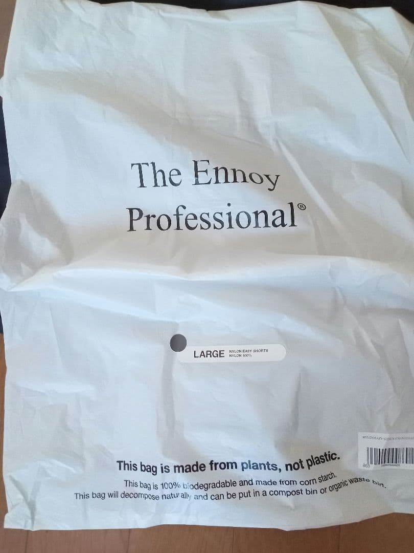 ENNOY Nylon Easy Shorts Charcoal25SSＬ