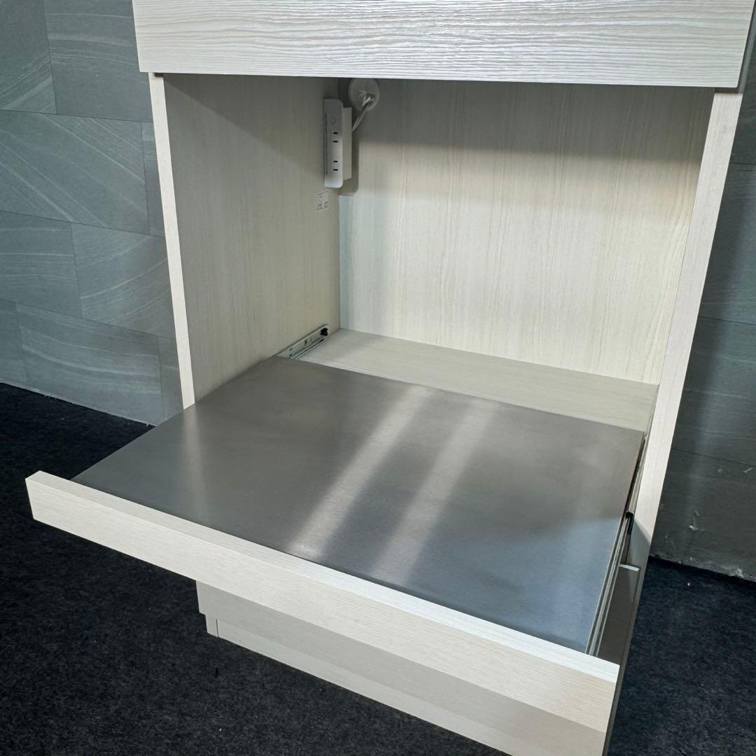 引取限定価格 Francfranc レンジボード パセ 食器棚 d4746