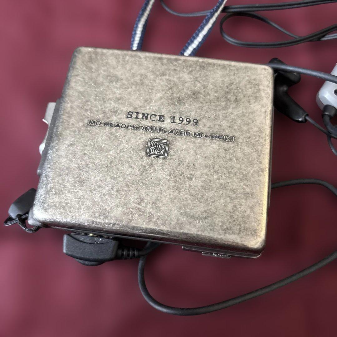 SHARP ポータブルMDプレーヤー MD-SS421-S