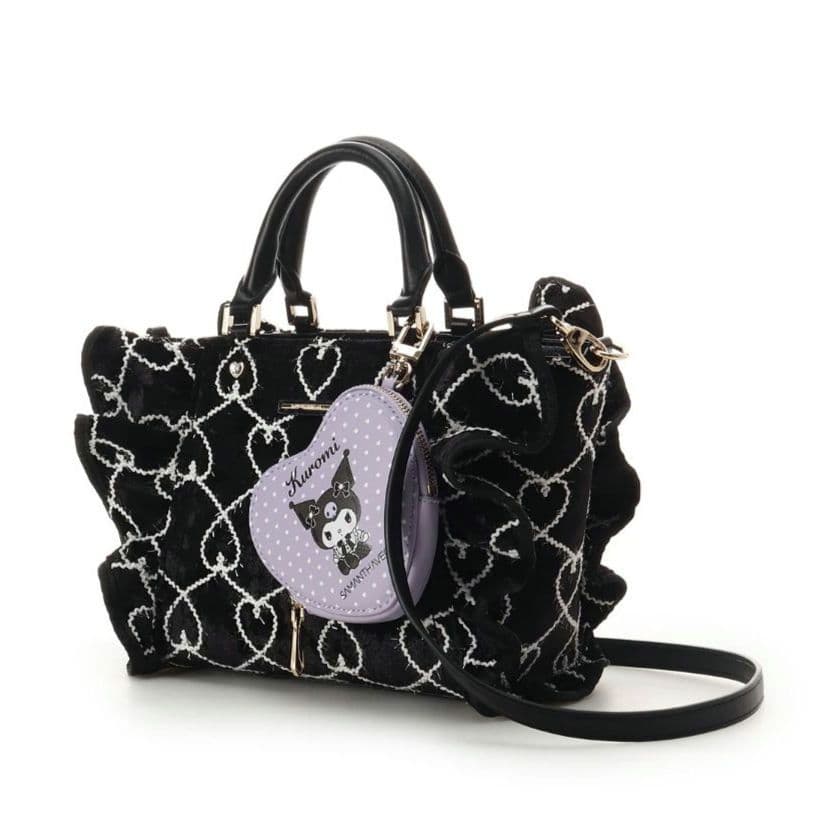 完売❣ サマンサベガ「クロミコレクション」フリルハンドバッグ