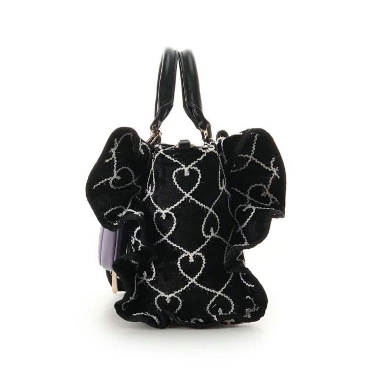 完売❣ サマンサベガ「クロミコレクション」フリルハンドバッグ