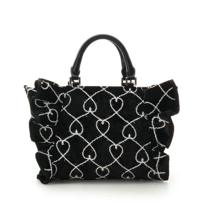 完売❣ サマンサベガ「クロミコレクション」フリルハンドバッグ