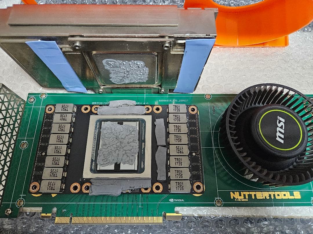 Nvidia Tesla V100 16GB + SXM2 変換