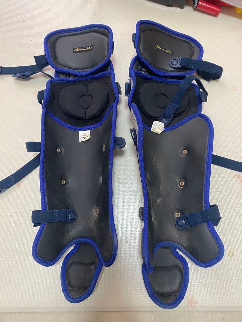 ミズノプロ キャッチャーレガース パステルネイビー