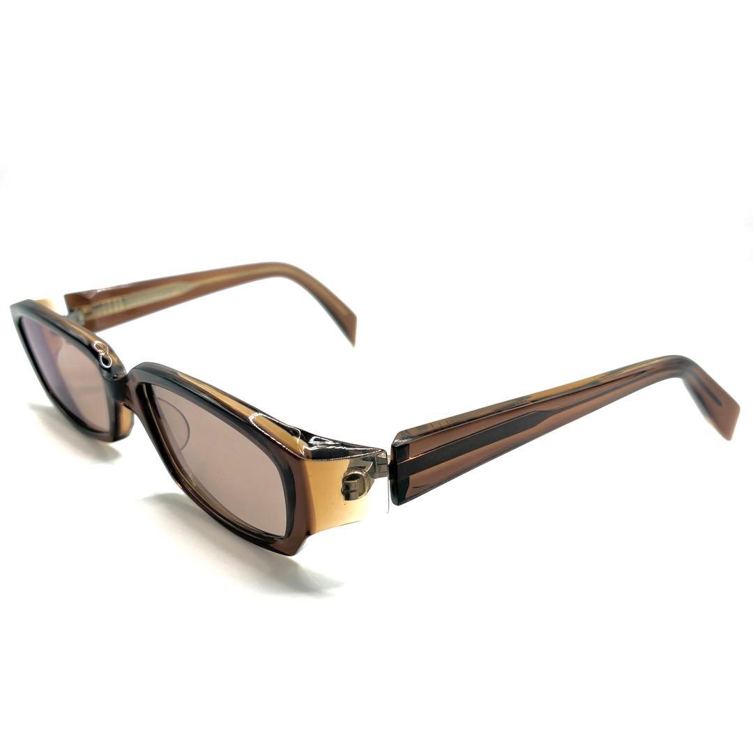 【美品】MASUNAGA 増永眼鏡　スクエア　サングラス　セルフレーム　鯖江