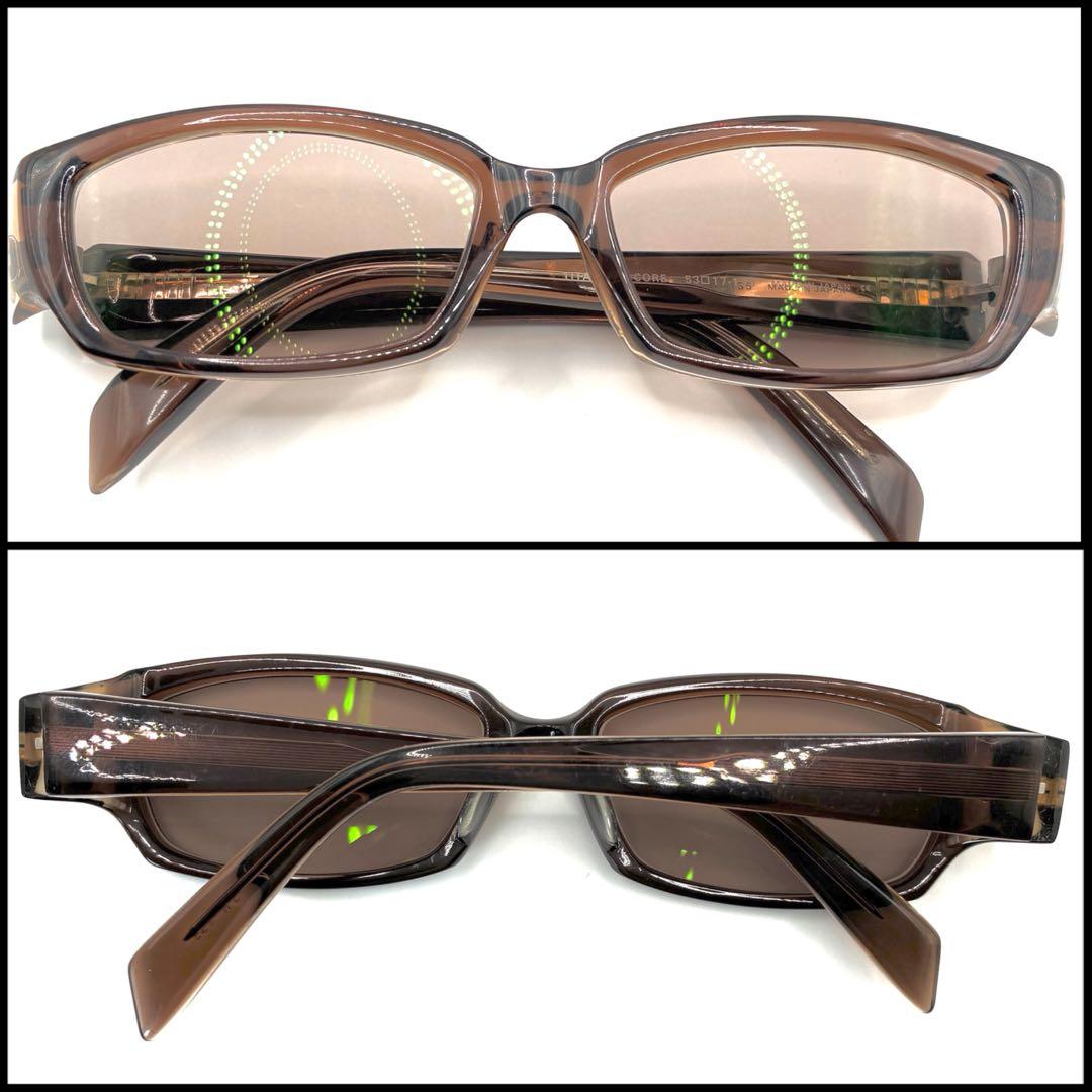 【美品】MASUNAGA 増永眼鏡　スクエア　サングラス　セルフレーム　鯖江