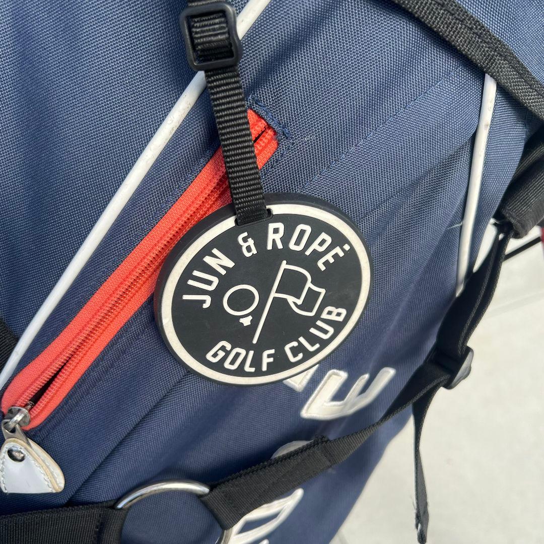 JUN&ROPE' ジュンアンドロペ　キャディバッグ スタンド　ゴルフ　ロゴ