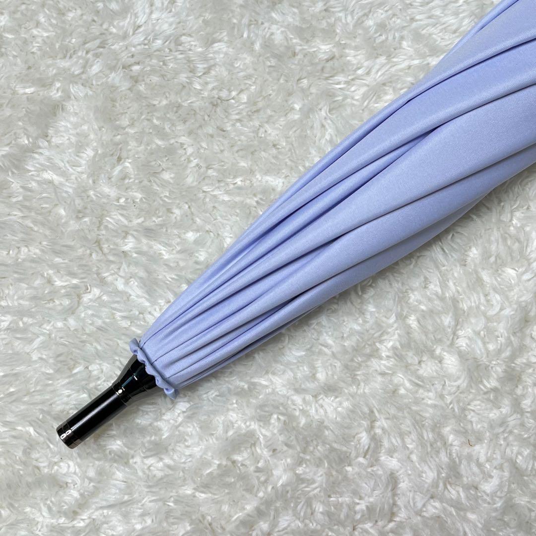 美品芦屋ロサブランRose Blanc日傘遮光率100%フリルバンブー持ち手