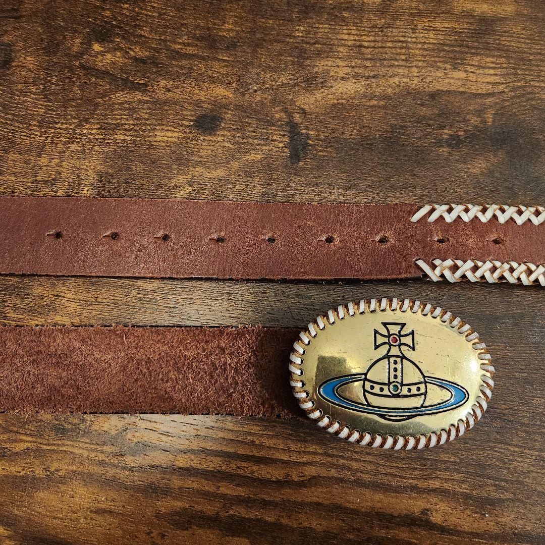 【レア】Vivienne ヴィヴィアン ベルト オーブ(ブラウン×ゴールド)