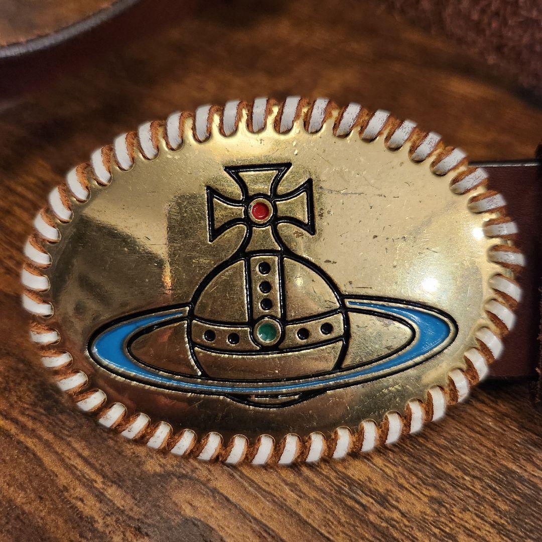 【レア】Vivienne ヴィヴィアン ベルト オーブ(ブラウン×ゴールド)