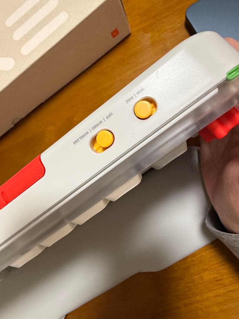 NuPhy Kick75 Blush Nano軸 純正リストレスト付