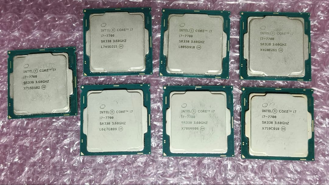 core i7 7700 15個セット 動作確認済み