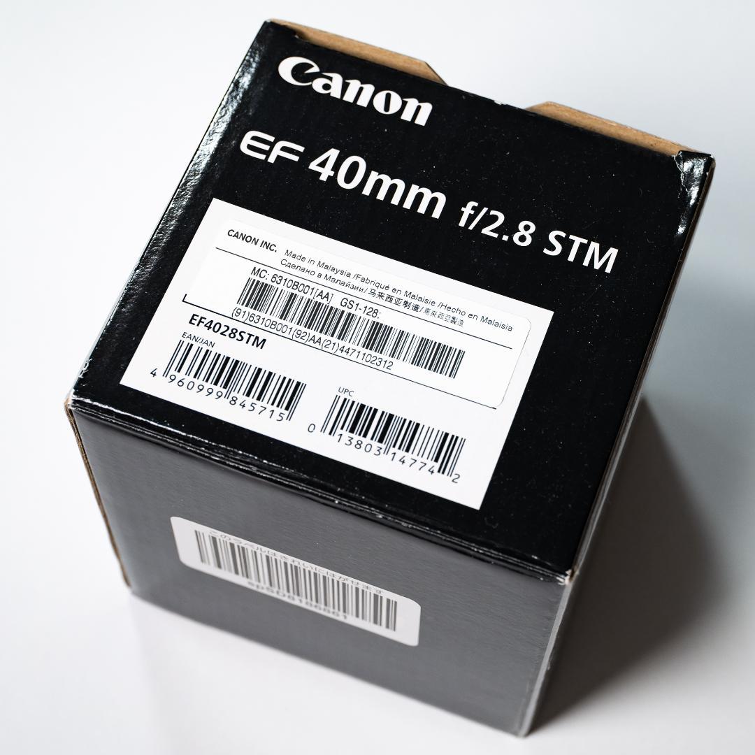 Canon EF40mm F2.8 STM 単焦点レンズ 保護フィルム付き