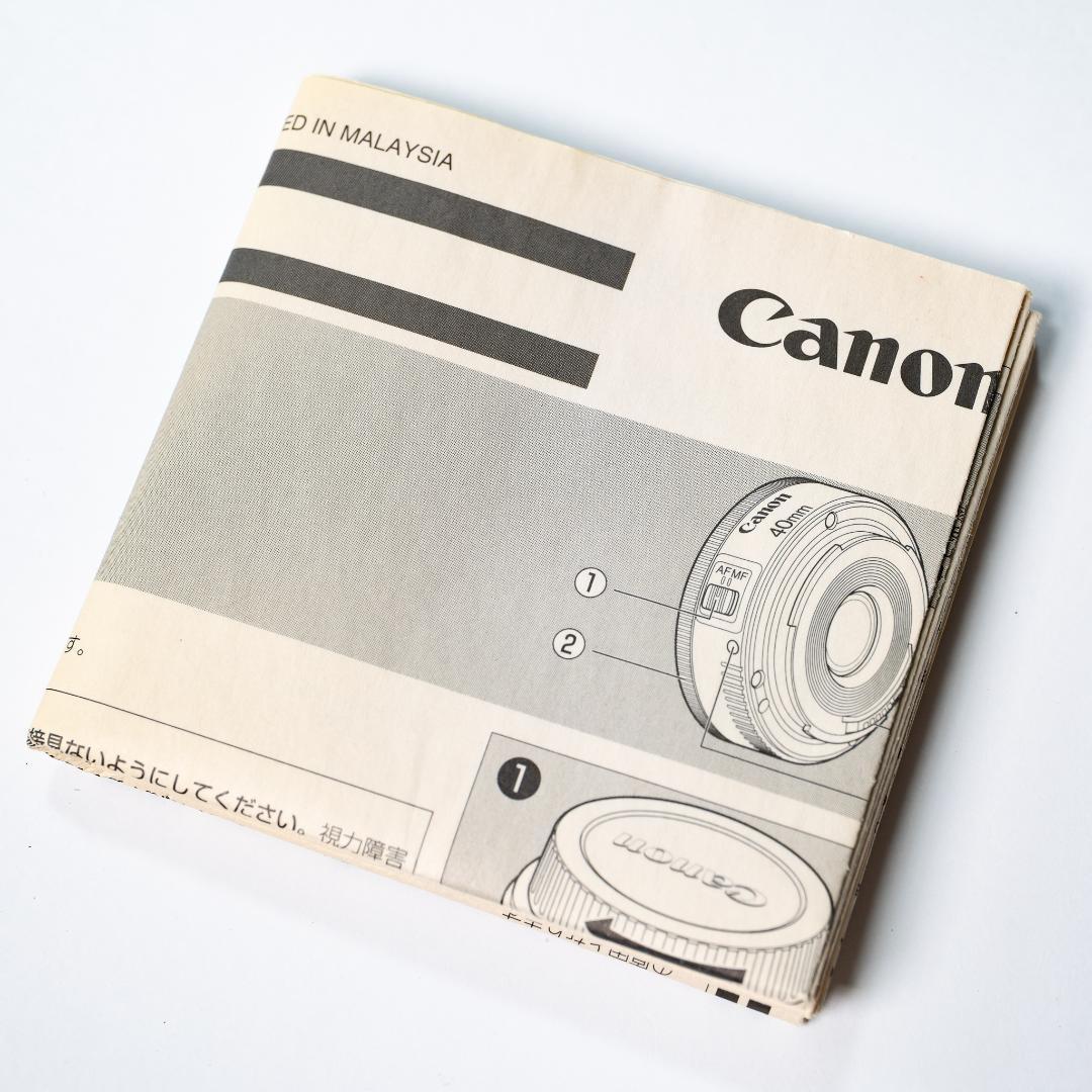 Canon EF40mm F2.8 STM 単焦点レンズ 保護フィルム付き