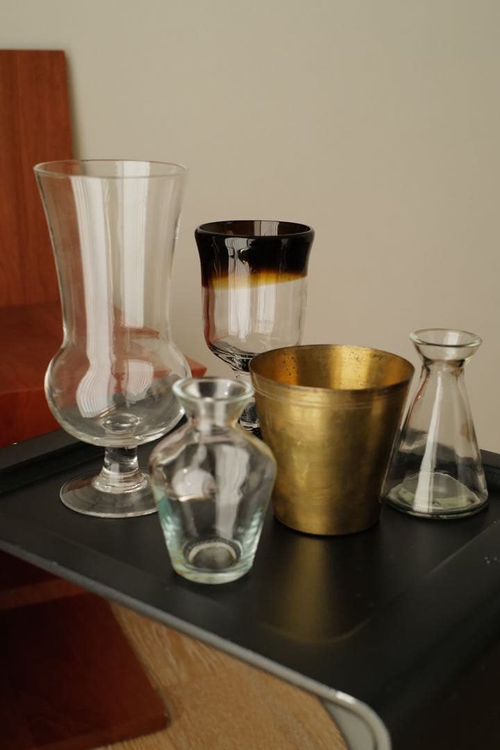 Antique Glass Vase セット