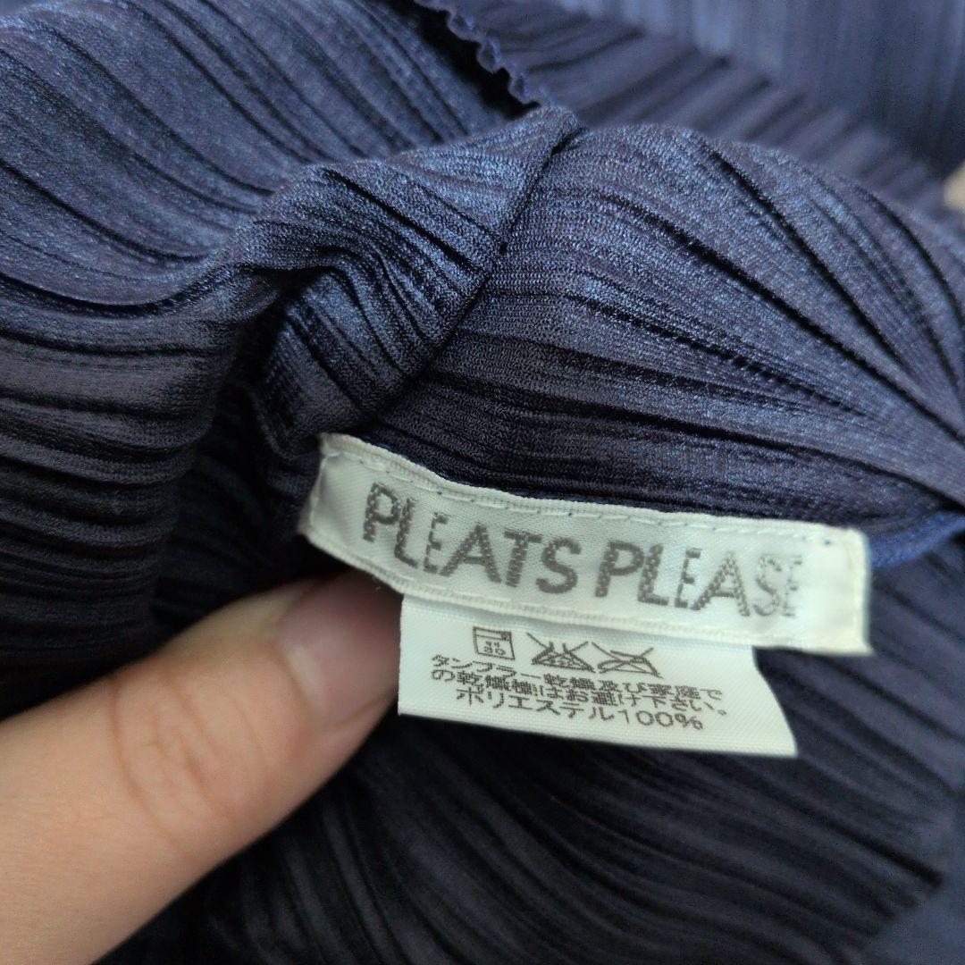 PLEATSPLEASEイッセイミヤケハイネック 長袖トップスプリーツ