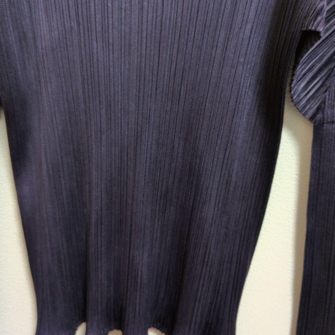 PLEATSPLEASEイッセイミヤケハイネック 長袖トップスプリーツ