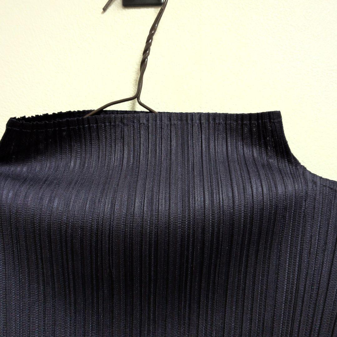 PLEATSPLEASEイッセイミヤケハイネック 長袖トップスプリーツ