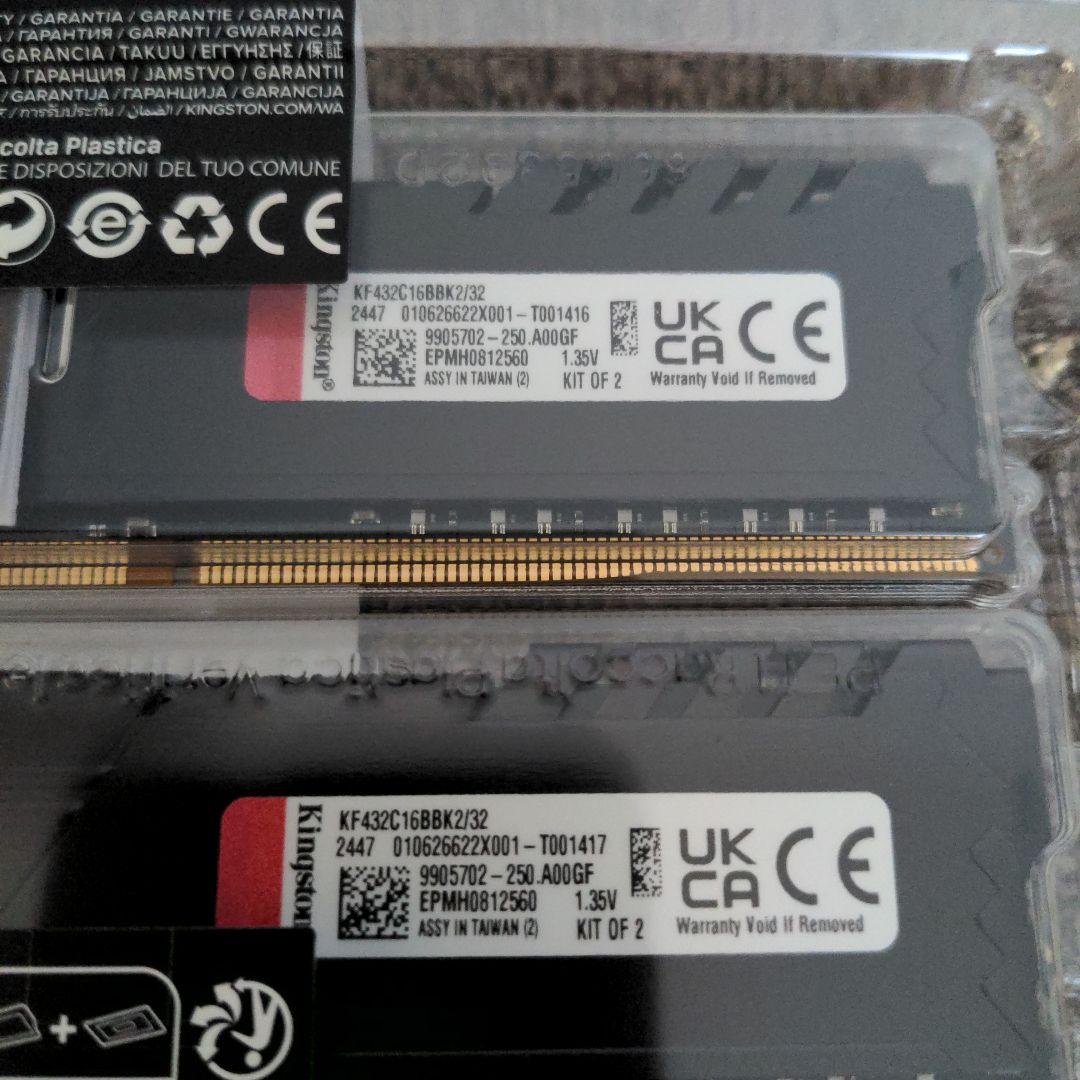 ☆①新品☆ KINGSTON FURY BEAST 32GB DDR4 3200