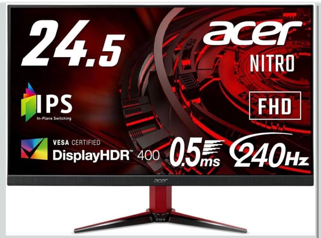 acer Nitro 24.5インチ FHD モニター