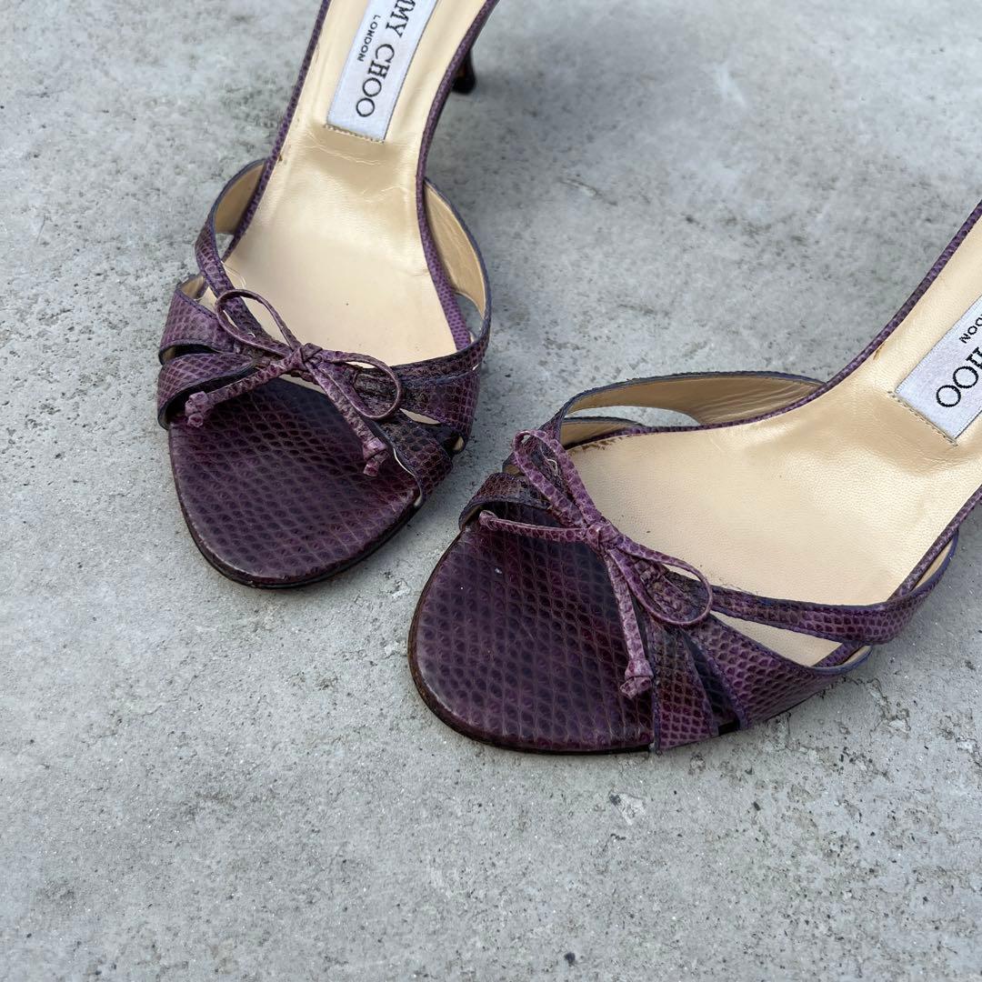 ち*ー様 JIMMY CHOO パープル ミュール