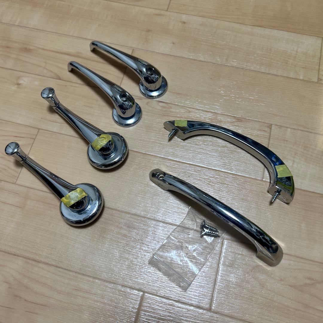 ローバーミニ　クロームドアハンドル 3点セット