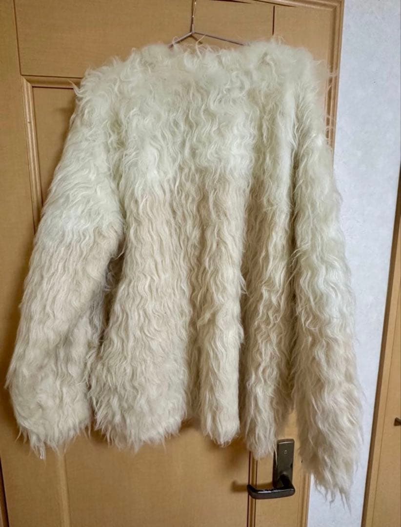 ひ*ぃ様 CLANE BI COLOR SHAGGY KNIT CARDIGAN