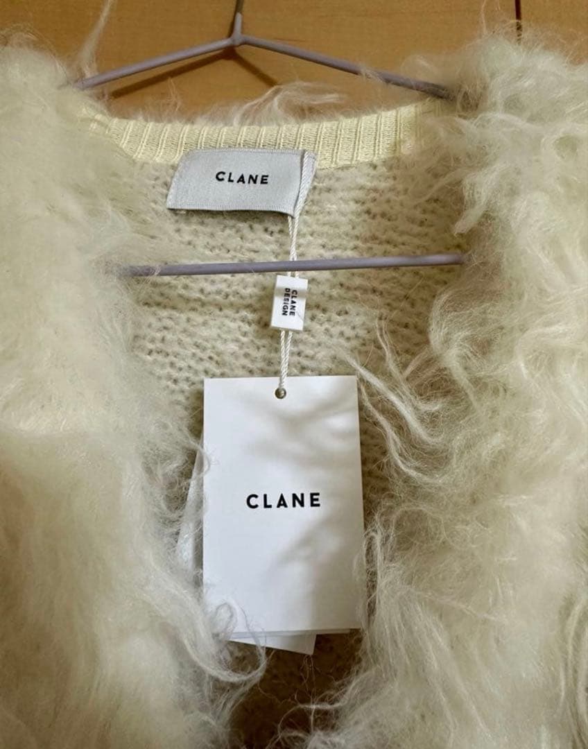 ひ*ぃ様 CLANE BI COLOR SHAGGY KNIT CARDIGAN