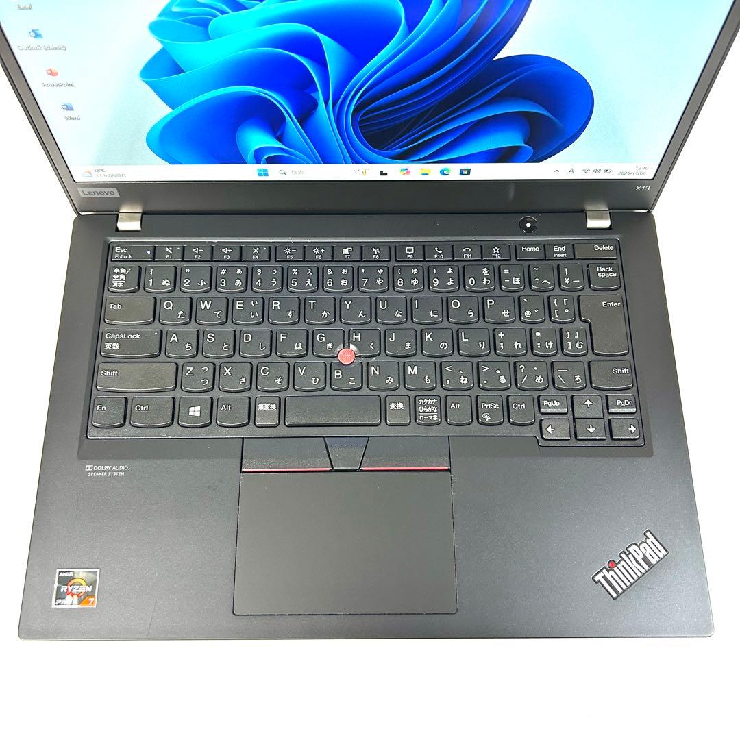 Windowsノート本体 ThinkPad X13 Gen1 Ryzen7 32GB 1TB Office