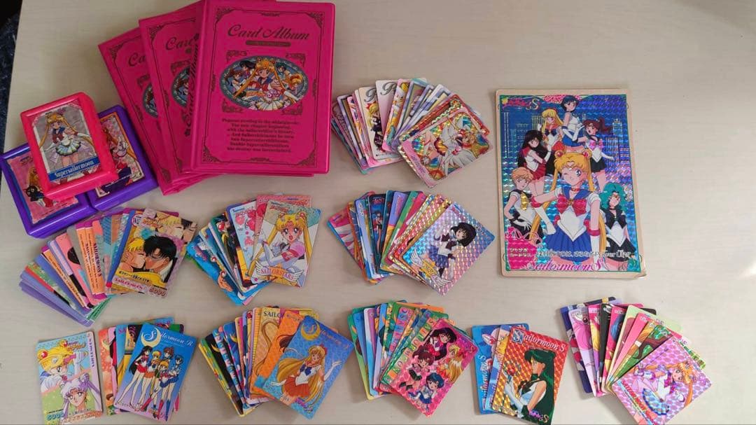 セーラームーンカード 約355枚 カードファイル カードケースセット 当時物