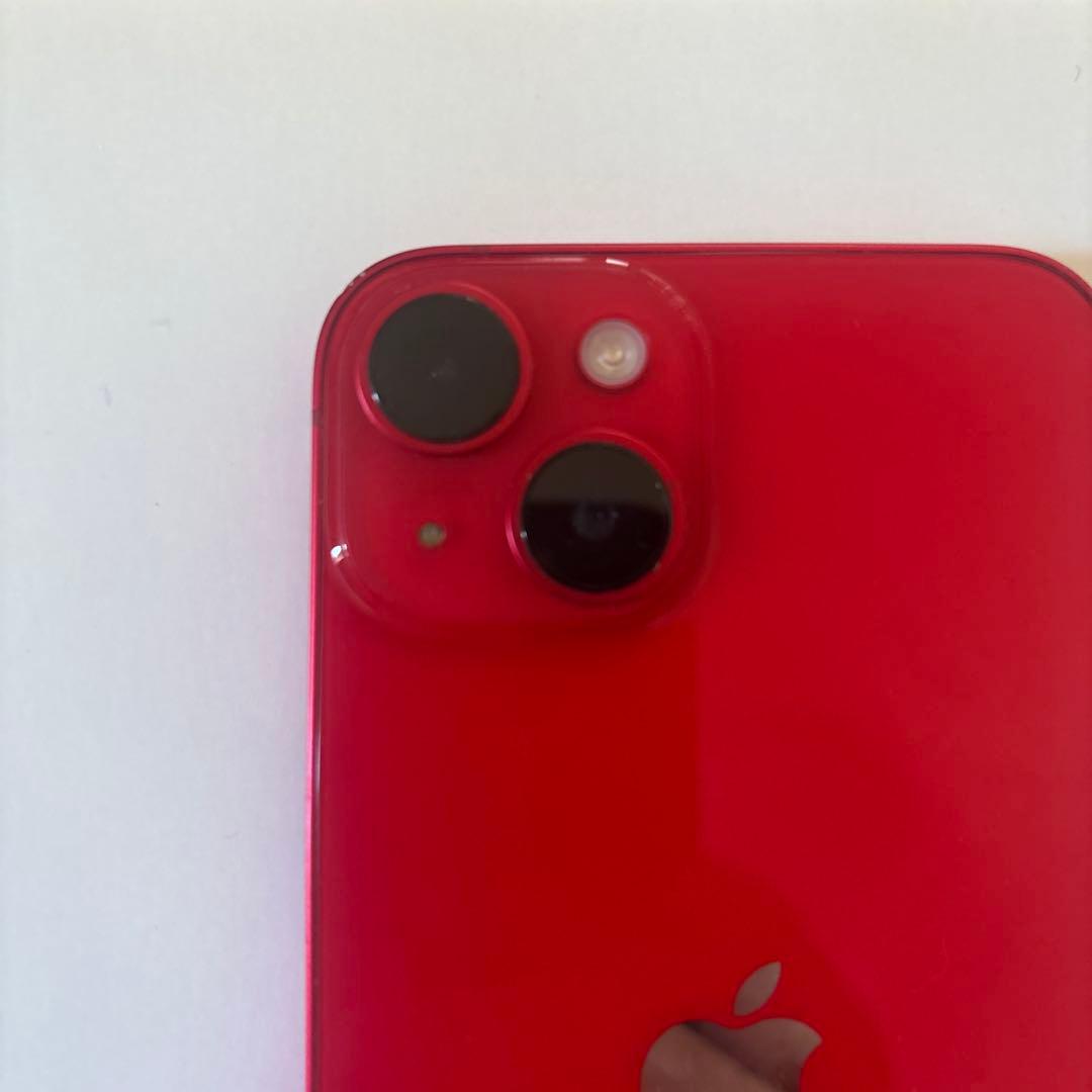 iPhone 14 128GB レッド　画面割れなし　フレーム少し傷あり動作良好