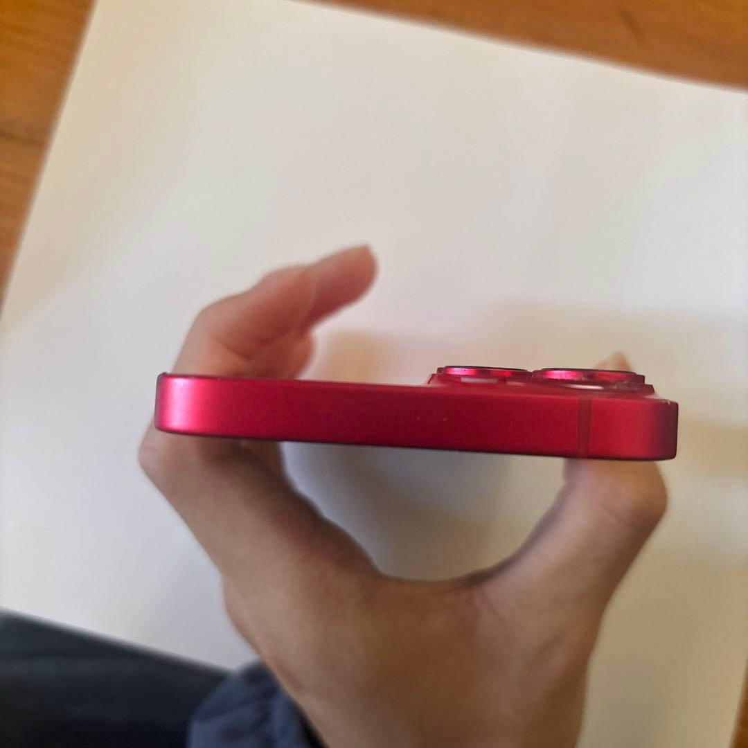 iPhone 14 128GB レッド　画面割れなし　フレーム少し傷あり動作良好