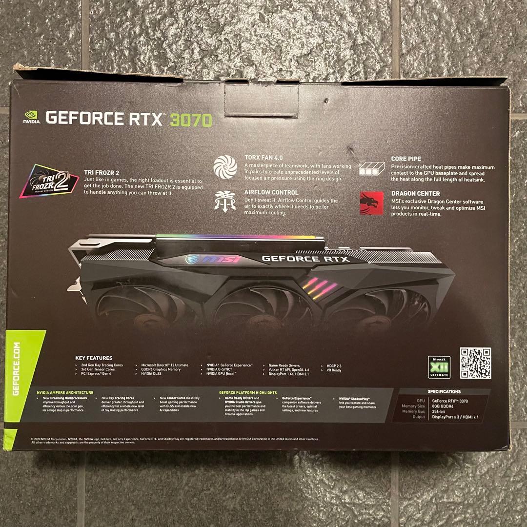 最終再出品 ジャンク MSI GeForce RTX 3070 Gaming X