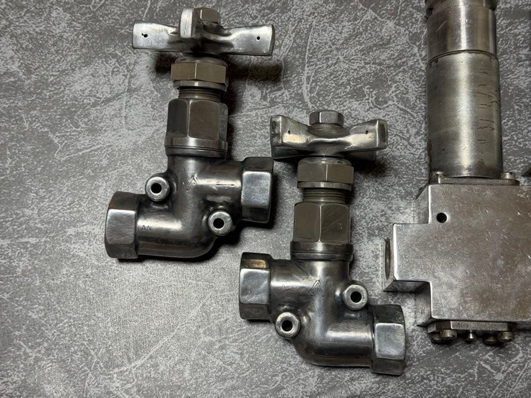 ハイドロ用 蛇口スロー＋スクエアダンプ・油圧パーツ 4点セット