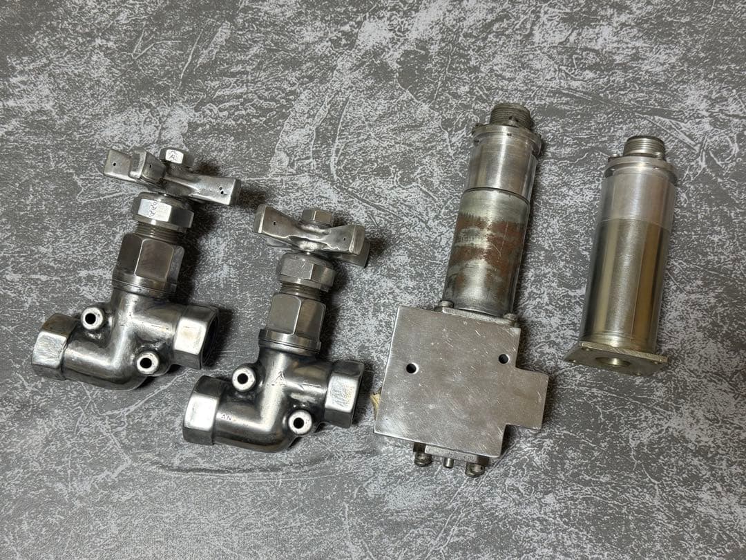 ハイドロ用 蛇口スロー＋スクエアダンプ・油圧パーツ 4点セット