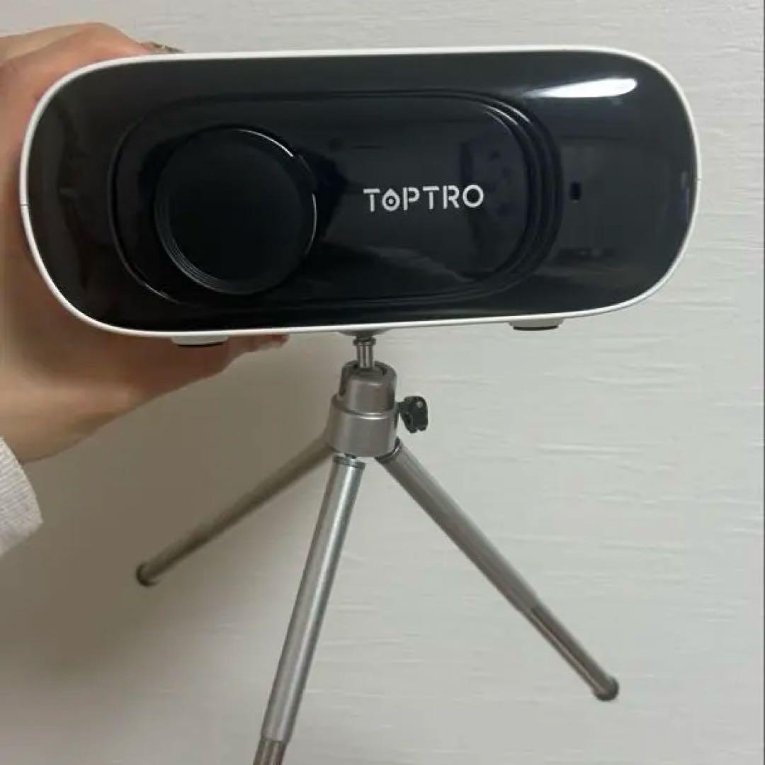 【付属品完備】TOPTRO TR26 プロジェクター 小型 4K対応 三脚付