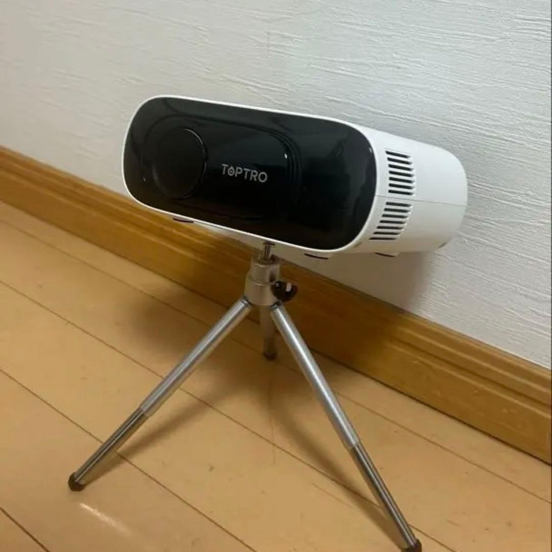【付属品完備】TOPTRO TR26 プロジェクター 小型 4K対応 三脚付