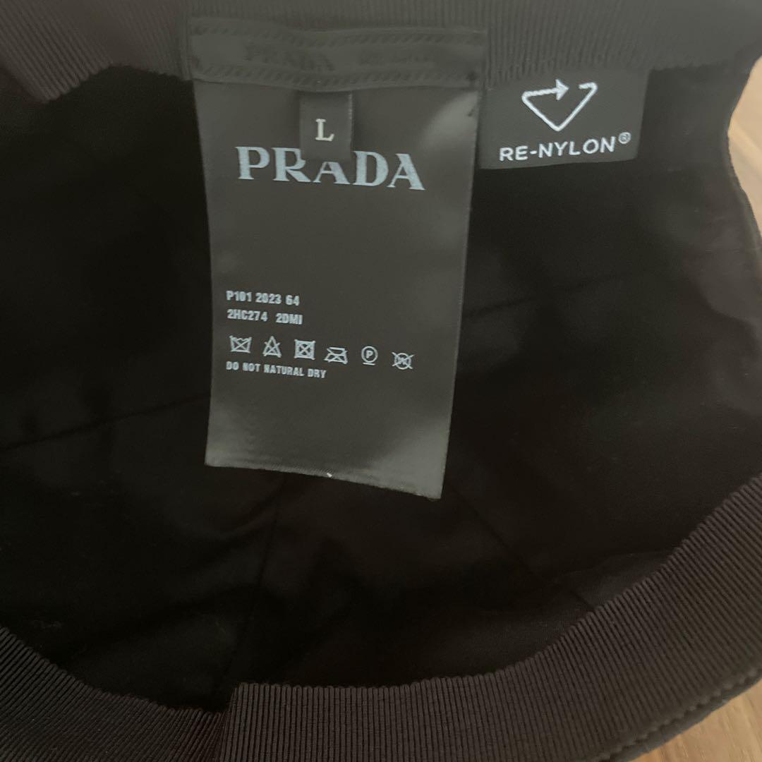 PRADA ブラック キャップ Lサイズ