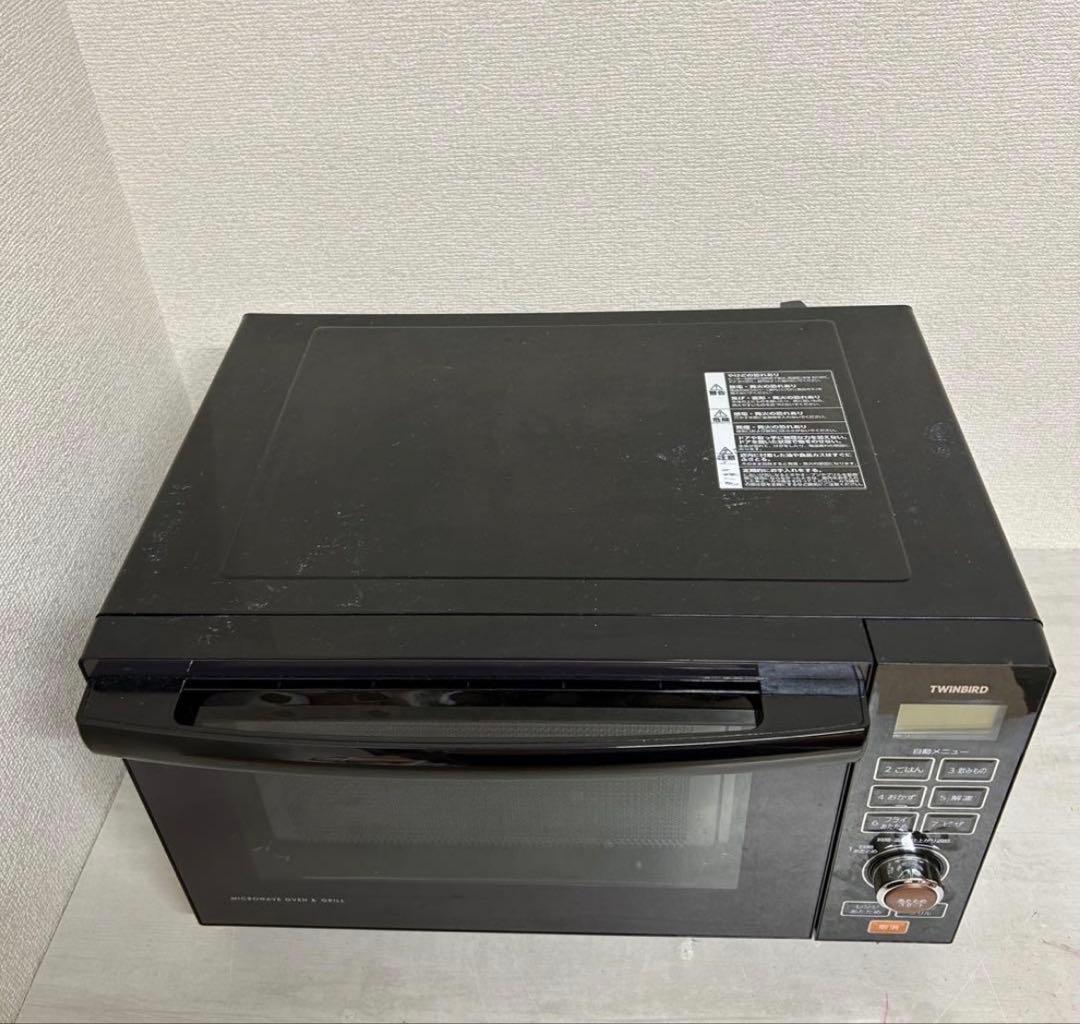 ツインバード オーブンレンジ ブラック 2021年製 MW-FS18B