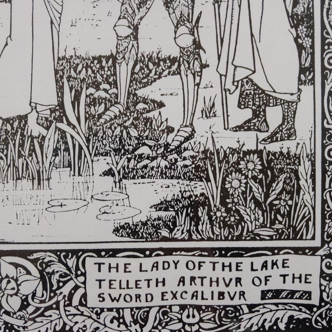 BEARDSLEY オーブリービアズリー　大判『湖の貴婦人テレースとアーサー王』