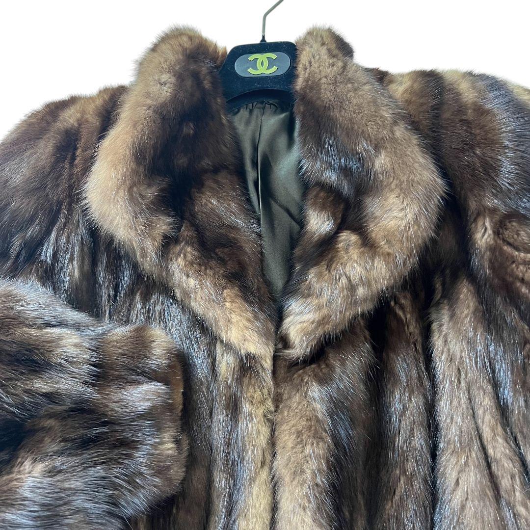 【唯一無二】ロシアンセーブル ファーコート 毛並◎ ボリューム◎ 毛艶 ◎